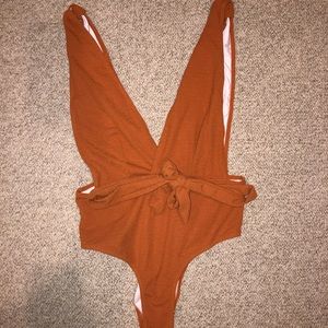 New Burnt Orange Cupshe One Piece